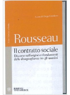 DISCORSO SULL'ORIGINE DELLA DISUGUAGLIANZA. CONTRATTO SOCIALE.