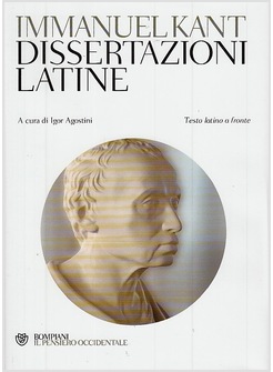 DISSERTAZIONI LATINE. TESTO LATINO A FRONTE