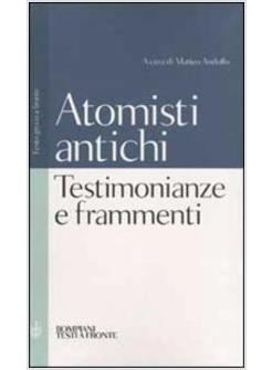 TESTIMONIANZE E FRAMMENTI