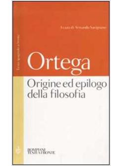 ORIGINE ED EPILOGO DELLA FILOSOFIA