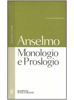 MONOLOGIO E PROSLOGIO