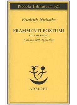 FRAMMENTI POSTUMI VOL.1