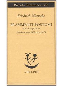 FRAMMENTI POSTUMI VOL.4