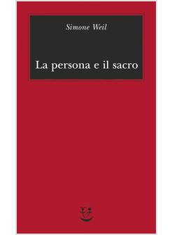 LA PERSONA E IL SACRO