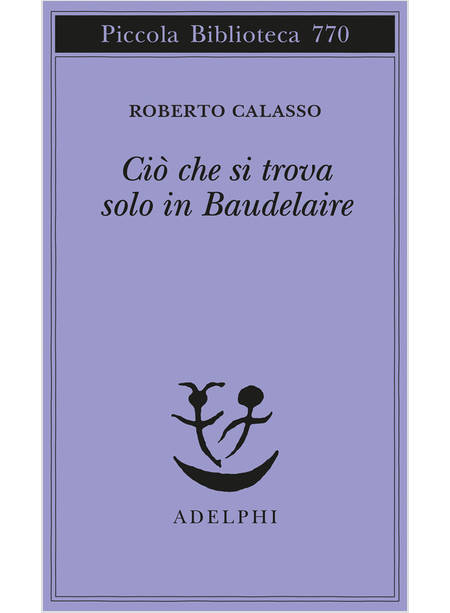 CIO' CHE SI TROVA SOLO IN BAUDELAIRE