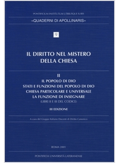 IL DIRITTO NEL MISTERO 2 DELLA CHIESA 