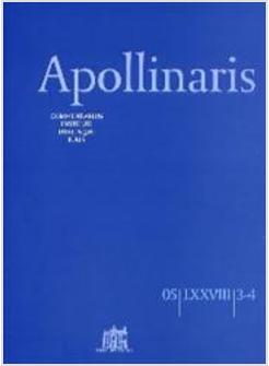 APOLLINARIS (2005) VOL 3-4