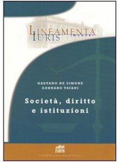 SOCIETA DIRITTO E ISTITUZIONI