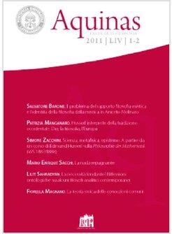 AQUINAS. RIVISTA INTERNAZIONALE DI FILOSOFIA (2011) VOL. 1-2