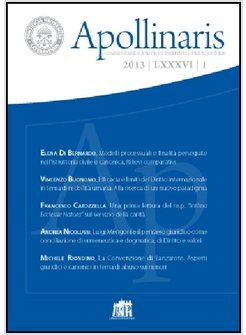 APOLLINARIS (2013). VOL. 1