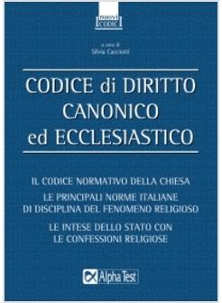 CODICE DI DIRITTO CANONICO ED ECCLESIASTICO