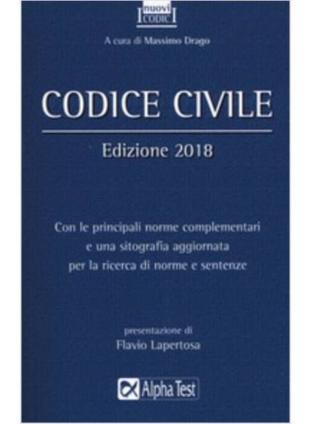 CODICE CIVILE EDIZIONE 2018