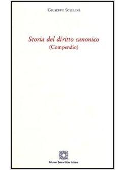 STORIA DEL DIRITTO CANONICO COMPENDIO
