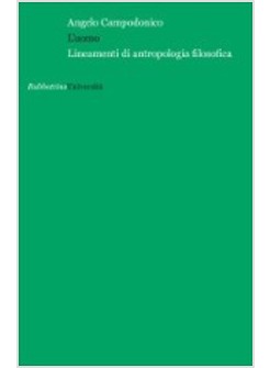 L'UOMO LINEAMENTI DI ANTROPOLOGIA FILOSOFICA