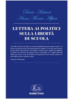 LETTERA AI POLITICI SULLA LIBERTA' DI SCUOLA