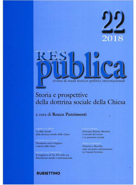 RES PUBLICA (2018). VOL. 22