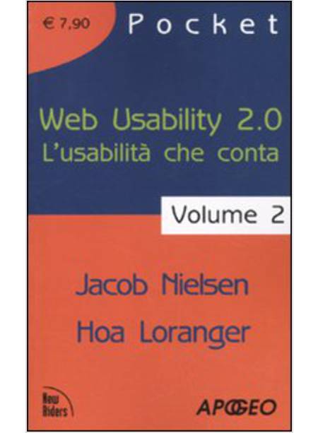 WEB USABILITY 2.0 L'USABILITA' CHE CONTA VOL 2