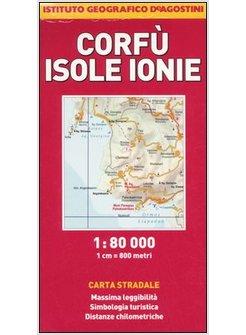 CORFU' ISOLE IONIE CARTA STRADALE