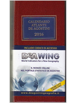 CALENDARIO ATLANTE DE AGOSTINI 2016. CON AGGIORNAMENTO ONLINE