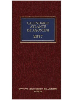 CALENDARIO ATLANTE DE AGOSTINI 2017