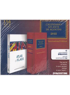 CALENDARIO ATLANTE DE AGOSTINI 2018 - ATLANTE DELLE BANDIERE EDIZIONE INGLESE