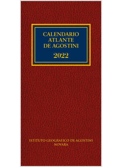 CALENDARIO ATLANTE DE AGOSTINI 2022. CON APPLICAZIONE ONLINE
