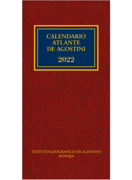 CALENDARIO ATLANTE DE AGOSTINI 2022. CON APPLICAZIONE ONLINE