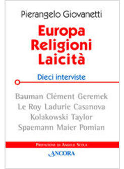 EUROPA RELIGIONI LAICITA' DIECI INTERVISTE
