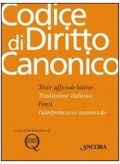 CODICE DI DIRITTO CANONICO TASCABILE