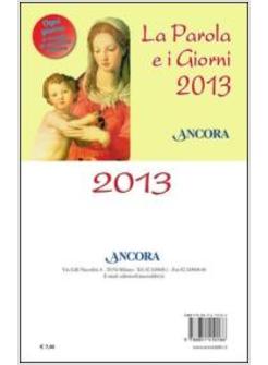 LA PAROLA E I GIORNI 2013