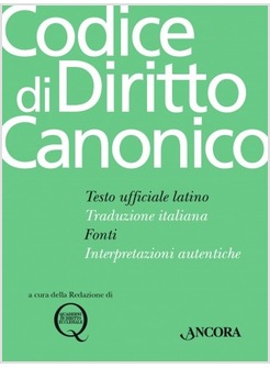 CODICE DI DIRITTO CANONICO
