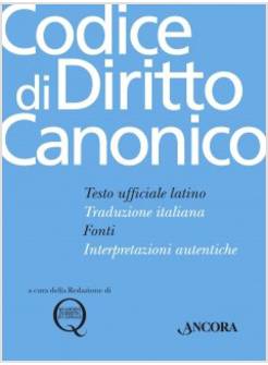 CODICE DI DIRITTO CANONICO. CON AGGIORNAMENTO. EDIZ. TASCABILE