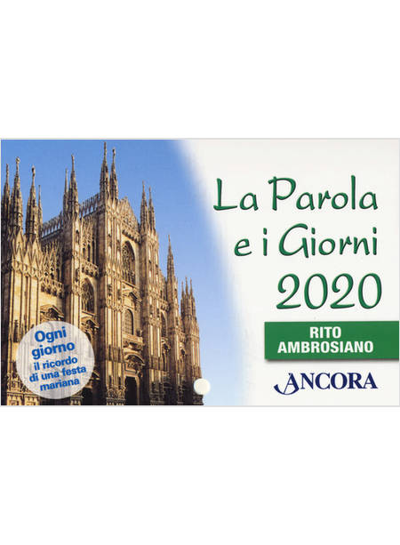 LA PAROLA E I GIORNI 2020 RITO AMBROSIANO