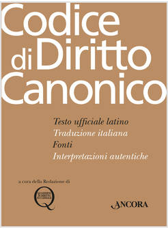 CODICE DI DIRITTO CANONICO
