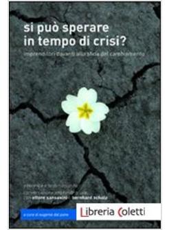 SI PUO' SPERARE IN TEMPO DI CRISI? IMPRENDITORI DAVANTI ALLA SFIDA DEL