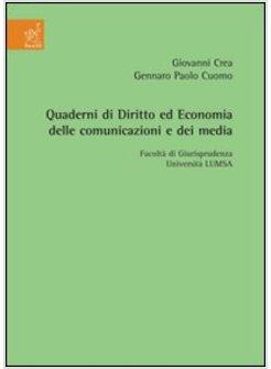 QUADERNI DI DIRITTO ED ECONOMIA DELLE COMUNICAZIONI E DEI MEDIA