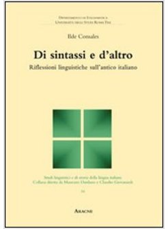 DI SINTASSI ED ALTRO