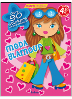 MODA GLAMOUR. RAGAZZE FASHION. CON ADESIVI