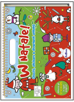 W NATALE. STICKERS COLORE