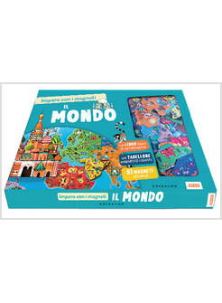 IL MONDO IMPARO CON I MAGNETI CON 81 MAGNETI DEI PAESI