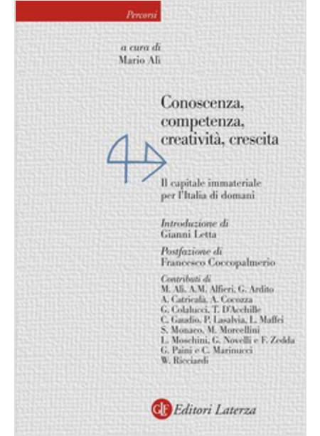 CONOSCENZA, COMPETENZA, CREATIVITA', CRESCITA. IL CAPITALE IMMATERIALE