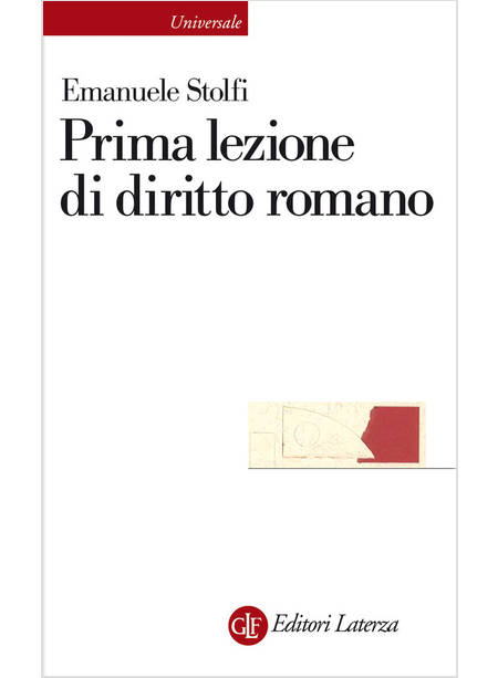 PRIMA LEZIONE DI DIRITTO ROMANO