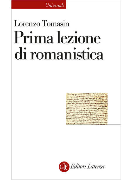 PRIMA LEZIONE DI ROMANISTICA