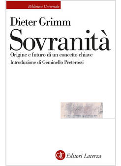 SOVRANITA' ORIGINE E FUTURO DI UN CONCETTO CHIAVE