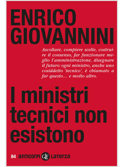 I MINISTRI TECNICI NON ESISTONO