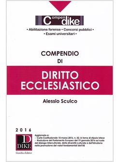 COMPENDIO DI DIRITTO ECCLESIASTICO