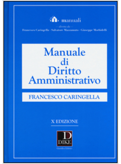 MANUALE DI DIRITTO AMMINISTRATIVO
