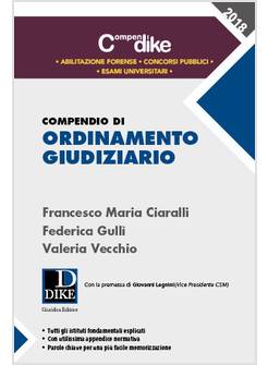 COMPENDIO DI ORDINAMENTO GIUDIZIARIO