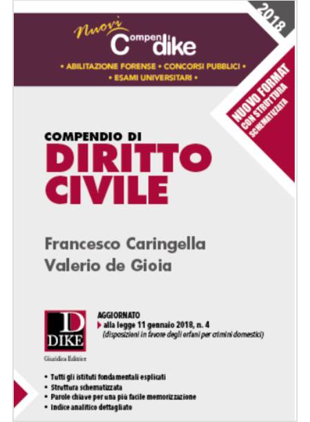 COMPENDIO DI DIRITTO CIVILE. EDIZIONE MINORE