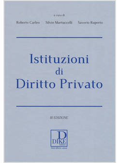 ISTITUZIONI DI DIRITTO PRIVATO